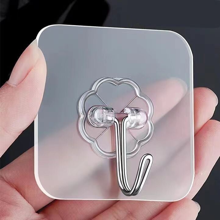 Transparent Adhesive Hook Non-perforated Non-marking Hook Strong Adhesive Hook Non-nail Nano Wall Hanging Storage Rack Storage Paste Transparent Adhesive Hook Non-perforated Non-marking Hook Strong Adhesive Hook Non-nail Nano Wall Hanging Storage Rack Storage Paste