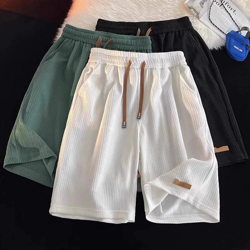 2025 летние шорты мужские свободные спортивные модные брендовые функциональные модные брюки с пятью точками пляжные брюки повседневные средние брюки