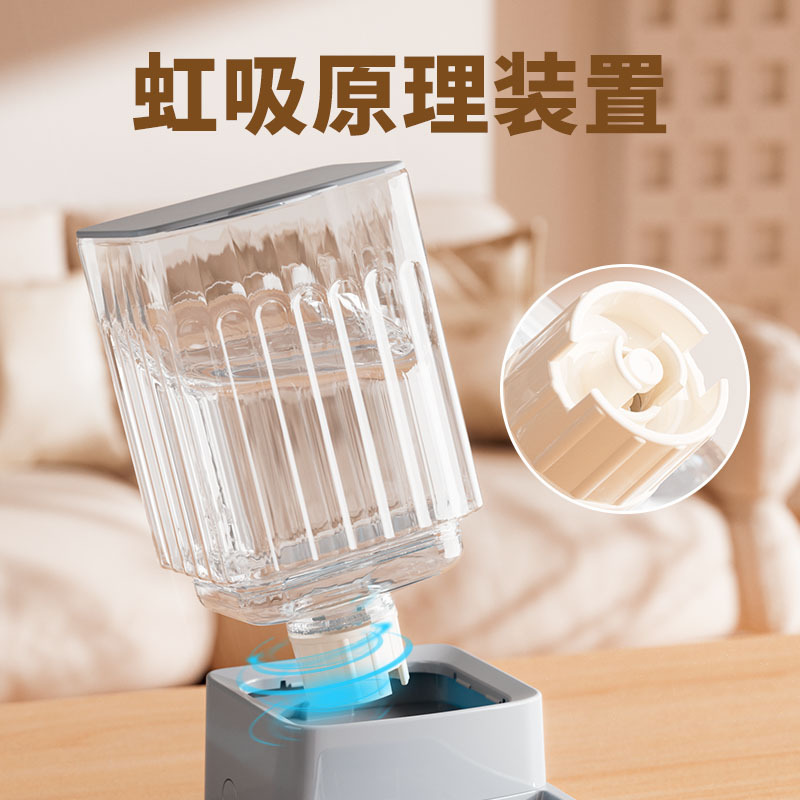 Nueva fuente de bebida para mascotas alimentador transparente de gran capacidad gato perro alimentador de agua extraíble suministros para mascotas