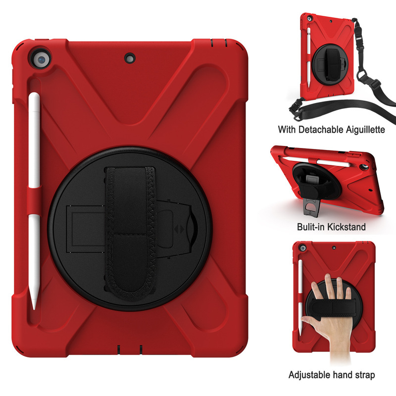 Suitable for Ipad10.2 Pirate King Tablet Protective Case 2017 9.7 Mini2345 Hand Strap Shell Leather Case Suitable for Ipad10.2 Pirate King Tablet Protective Case 2017 9.7 Mini2345 Hand Strap Shell Leather Case