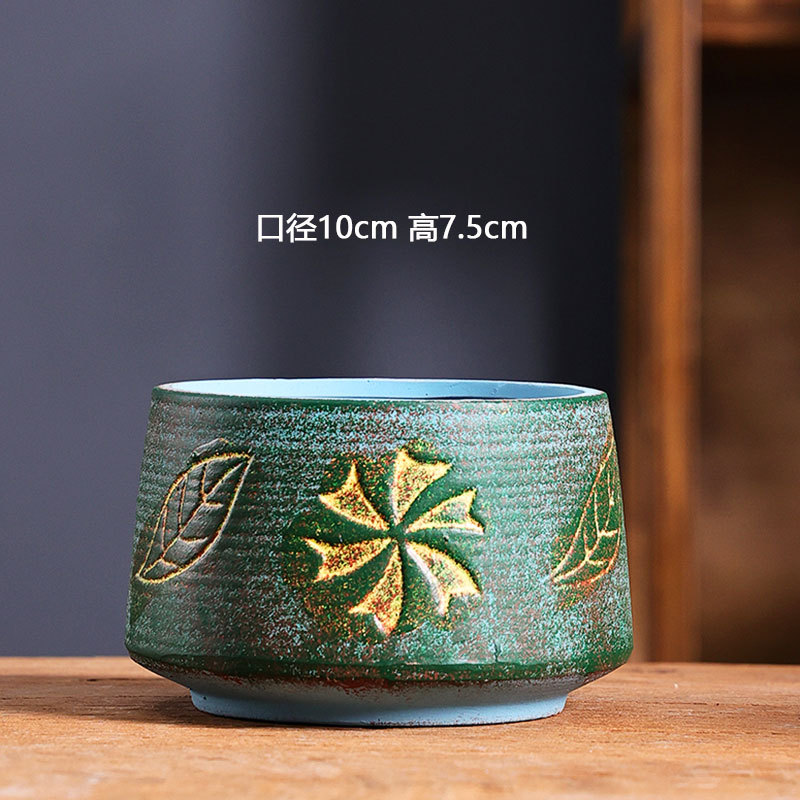 Molino de viento mediano mar Mediterráneo fábrica de maceta de carne directa cerámica de carne retrógrada cerámica especial maceta al por mayor