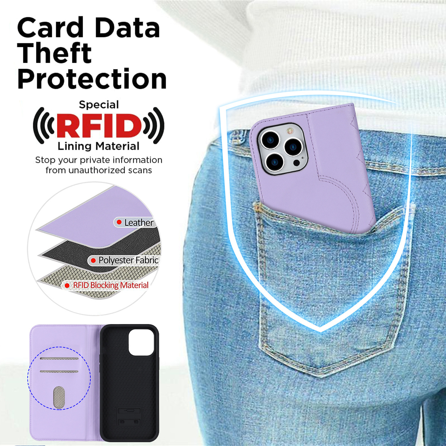 Anwendbar zu iPhone14 handy leder fall drahtlose lade 13/12 stil magnetische flip schutzhülle Großhandel_voghion.com