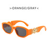Retro glasses solar-powered, metal decorations, sunglasses, European style, suitable for import