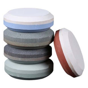 Sharpening stone outdoor sharpening tool oilstone kitchen sharpening hand-held round sharpening stone portable black carbon round grinding block