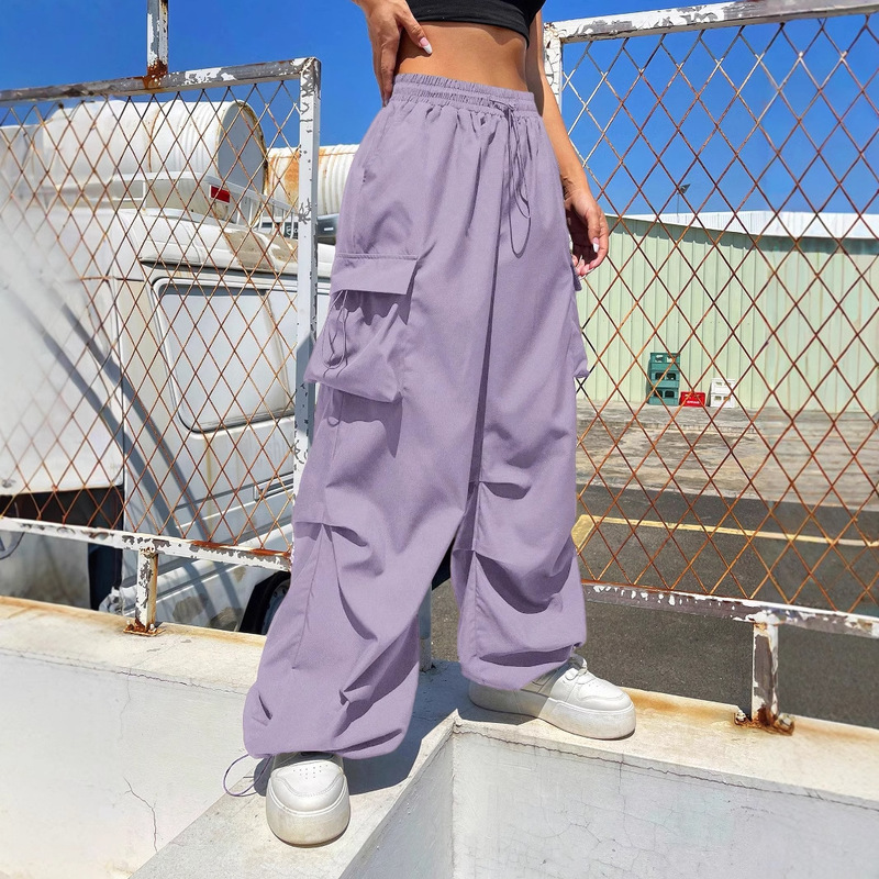 Amazon eaby American Street Workwear Casual Pants Women's Spring and Autumn Sports Pants Loose High Waist Wide Leg Pants Amazon eaby American Street Workwear Casual Pants Women's Spring and Autumn Sports Pants Loose High Waist Wide Leg Pants