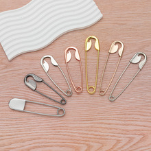 跨境超大号金属彩色电镀别针加厚大扣针137mm洗衣房干洗店铁别针