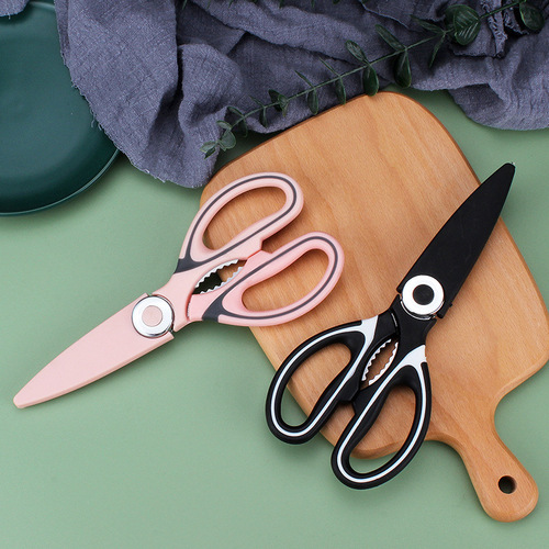 Fish Bone Panda Multi-functional Stainless Steel Powerful Chicken Bone Duck Fish Food Scissors Kitchen Scissors Supplier