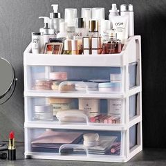 化粧品収納ボックスデスクトップ化粧品収納ボックス引き出しプラスチック棚大型透明化粧台ジュエリー