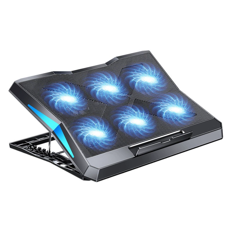 Охлаждающая подставка для ноутбуков, регулируемая и складная подставка для охлаждения игровых ноутбуков.