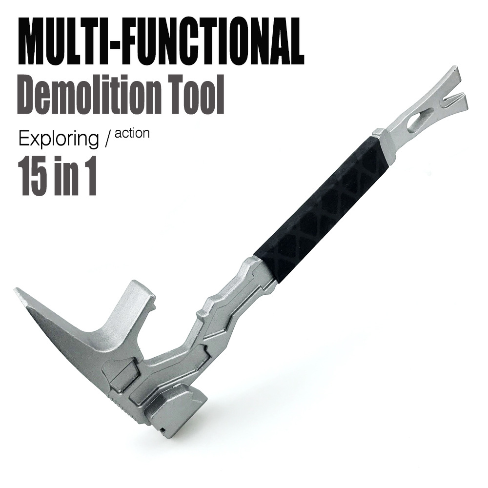 家居户外多功能锤子 起钉器撬杠 消防破拆工具Demolition Tool