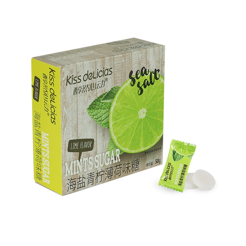 Ассортимент конфет Haiyan нарезные 50 г — морская соль и фруктово-цветочные вкусы, мятные пастилки