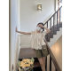 Fashion suit Women's Summer 2025 Stylish Age-reducing Crewneck Small Flying Sleeve Shirt Top Casual Shorts Two-piece Set