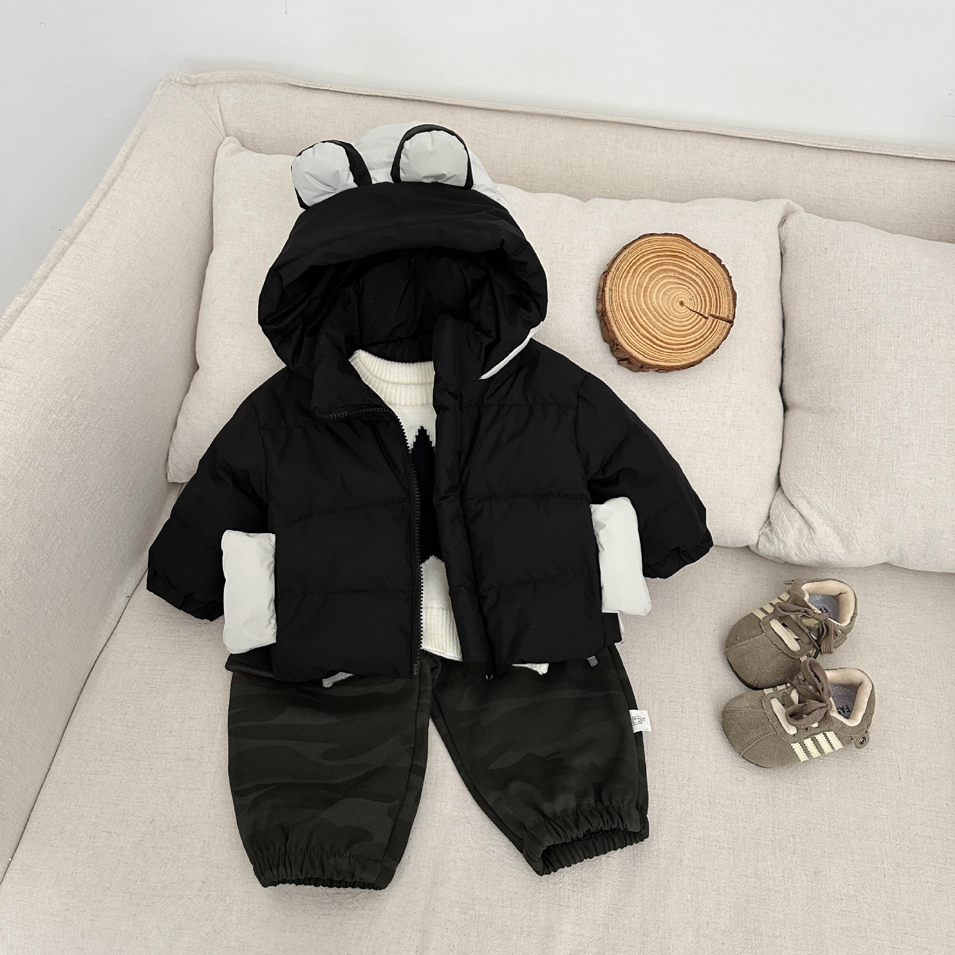 Pantalón Bombacho de Camuflaje para Niños de Algodón, Térmico, Corte holgado para Invierno