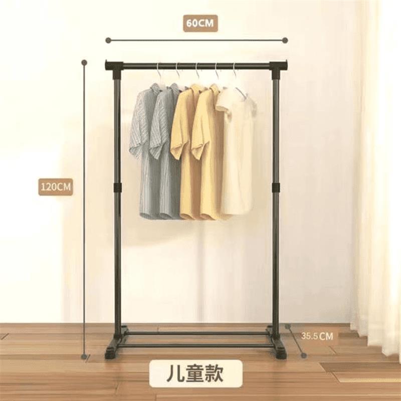 家用晾衣架落地立式加厚加粗收纳架卧室阳台单排双排晒衣服挂衣架|undefined