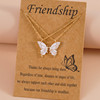 Cards with butterfly, brand necklace, pendant, Amazon, European style