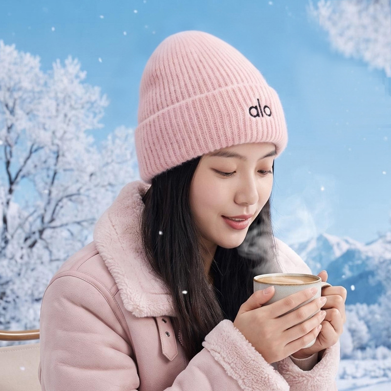 秋冬季帽子女韩系保暖护耳百搭针织帽毛线帽休闲简约显脸小包头帽