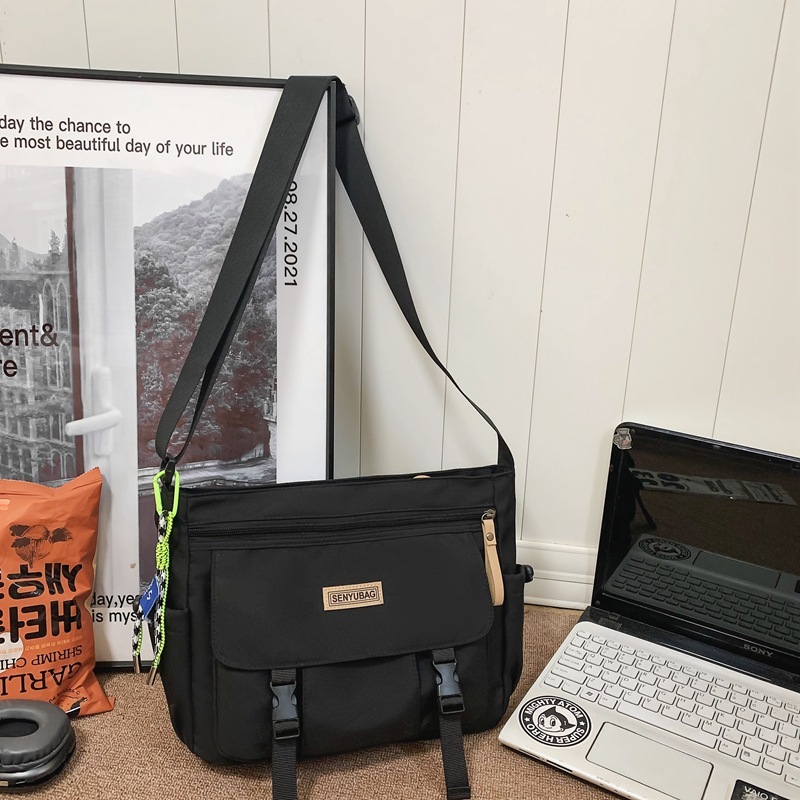 斜めショルダーバッグメンズinsファッションブランド工装日系レジャースポーツ大容量学生ショルダーバッグ個性郵便バッグ|undefined