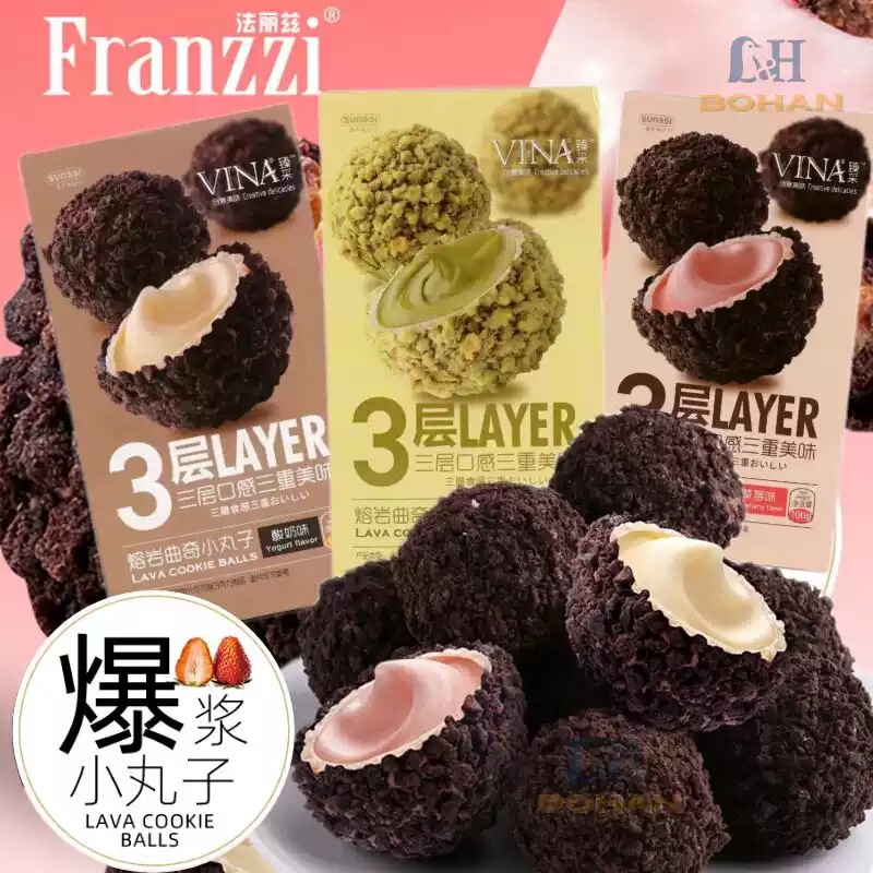 Fariz Paste Small Meatballs Flow Sandwich Cookies Yogurt Matcha Net Celebrator Snacks Leisure Afternoon Tea