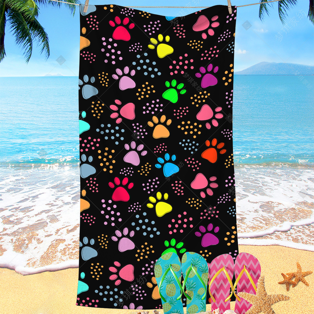 Toalla de playa de microfibra caliente de Amazon Toalla de baño absorbente de mariposa súper grande transfronteriza Towel engrosado