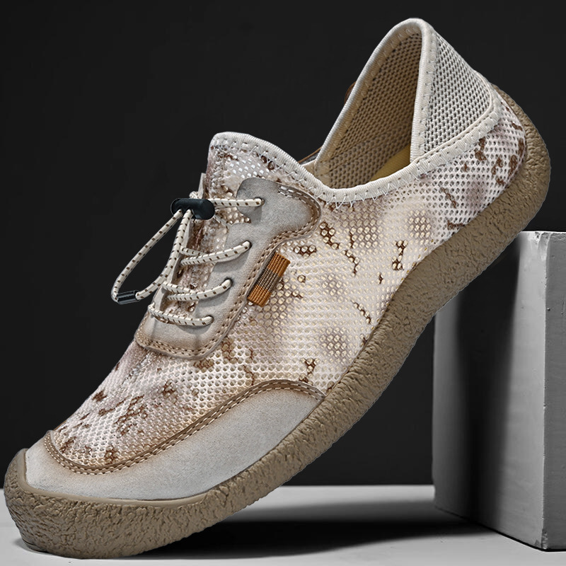 2024 verano comercio exterior zapatos de hombre de tamaño grande malla ligera zapatos de hombre transpirables al aire libre zapatos de malla de montaña casuales para hombres