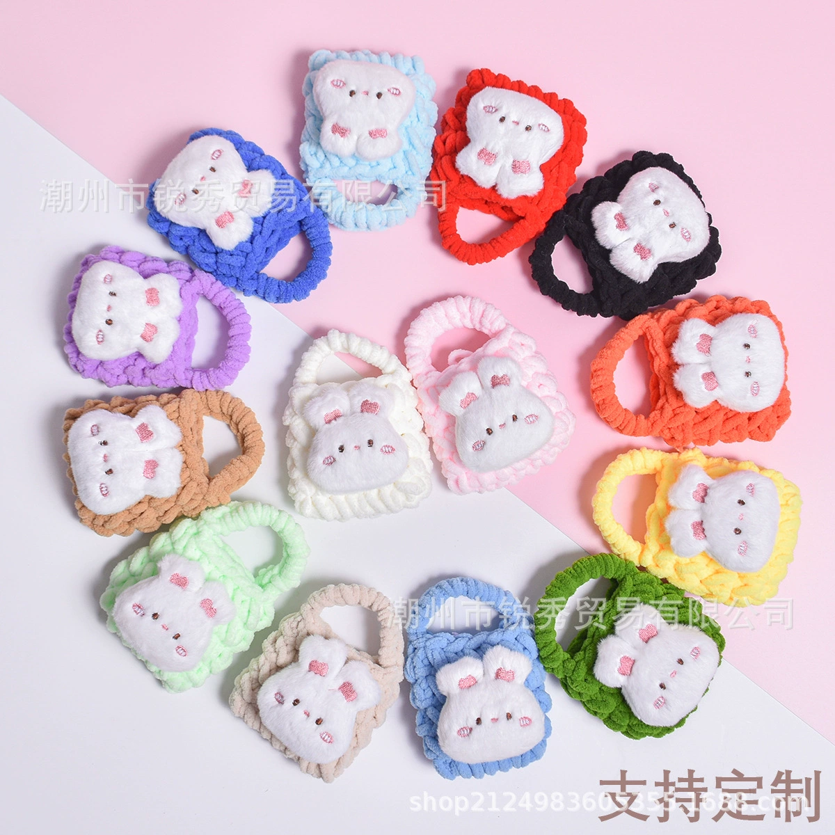 Ручная вязаная крючком милая сумка для наушников из меха кролика креативная пара кошелек портмоне тканая сумка для наушников закончена оптовая продажа