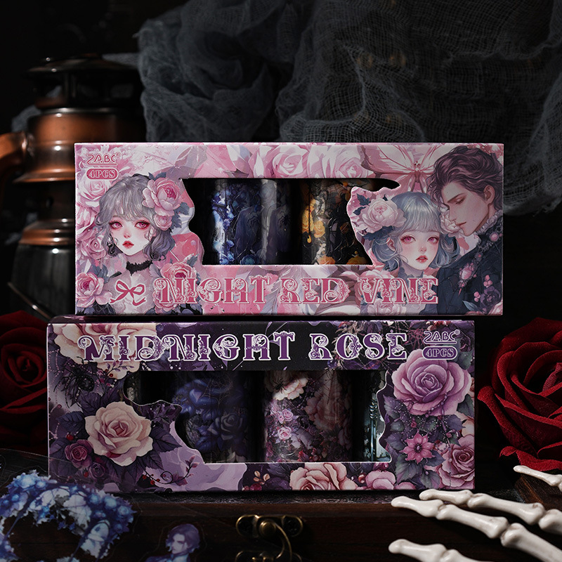 Nether Rose Series Cross-border Retro Personaje Mito Tema pet Impermeable Diy Cuenta Mano Decoración Cinta Conjunto