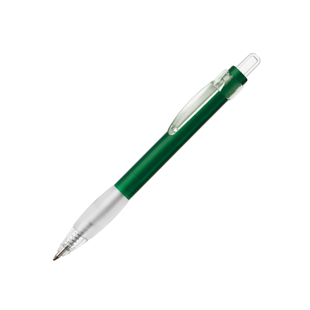 Bolígrafo de comercio exterior con cuerpo transparente, funda protectora blanca, bolígrafo retráctil, bolígrafo publicitario, bolígrafo de regalo, venta al por mayor del fabricante.