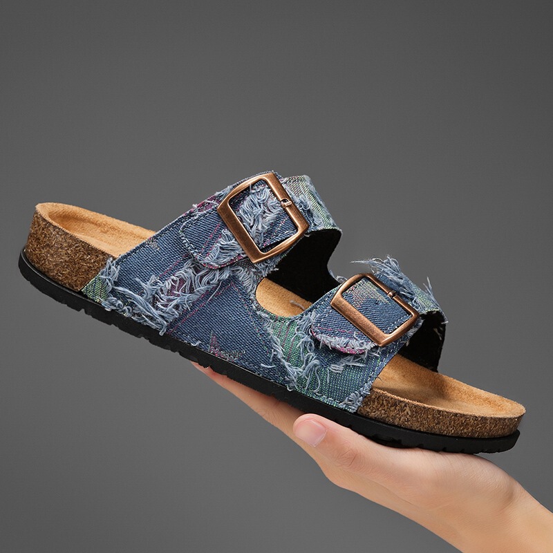 2026 New Men's Cork Mules, Couple's Birkenstock-Style Women's Sandals, Trendy Beach Shoes for Students