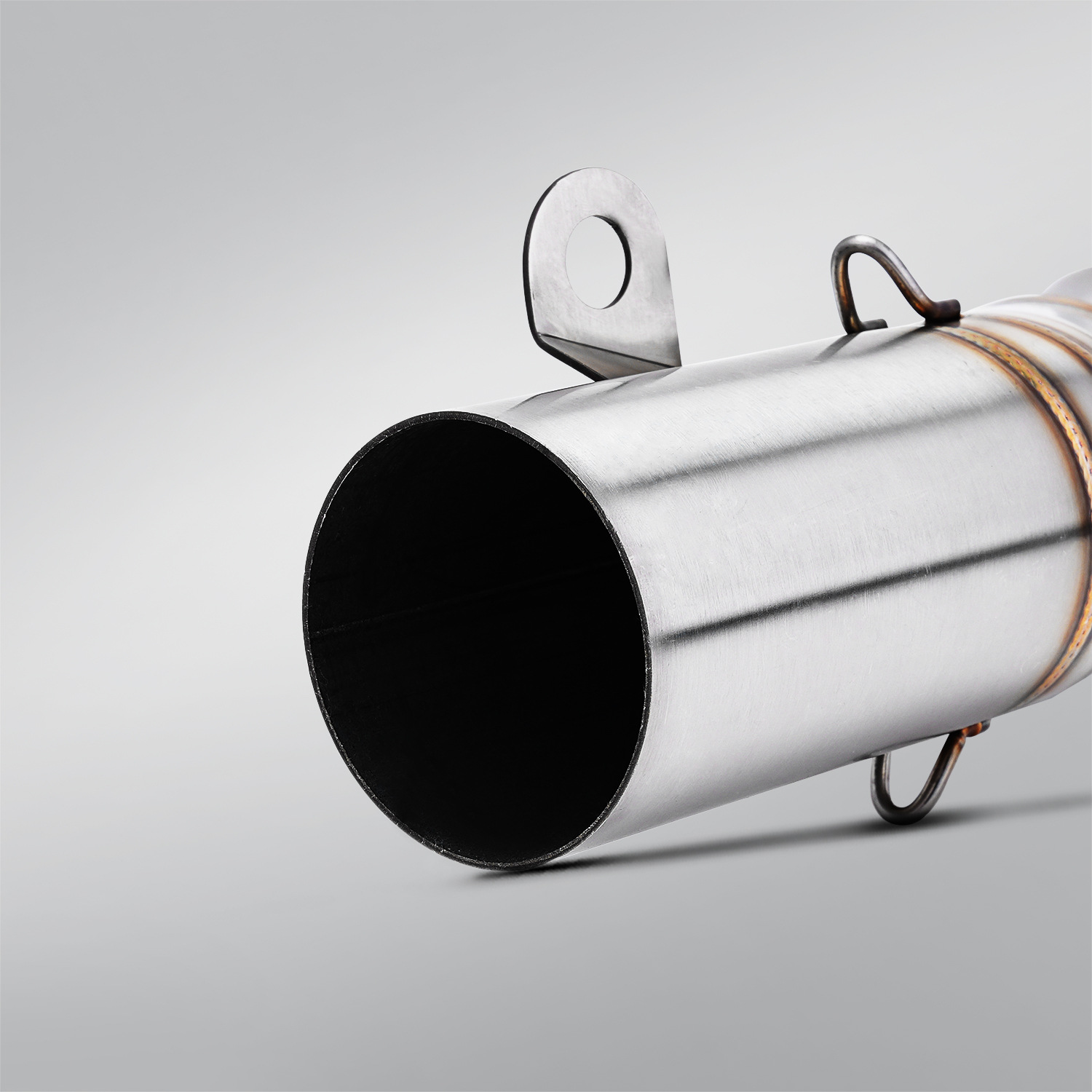 Yamaha R6 06-23 Motorcycle Modified Exhaust Pipe Connected to 60mm Straight-Through Stainless Steel Mid-Section with Non-Destructive Installation