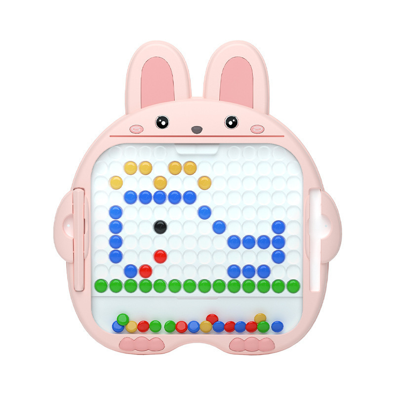 Venta caliente transfronteriza lindo conejo pluma magnética tablero de dibujo pluma de control magnético bebé iluminación juguetes educativos para niños venta al por mayor caliente