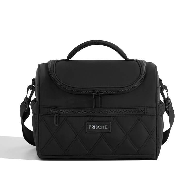 Nueva bolsa de almuerzo portátil de oficina bolsa de almuerzo de estudiantes bolsa de aislamiento térmico al aire libre bolsa de hielo de cubierta curva