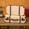 329 distressed beige handbag--small size