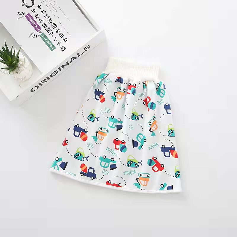 Falda de pañal de bebé pantalones de entrenamiento de baño impermeables para bebés anillo anti-enuresis noche artefacto de orina pañal de tela para niños