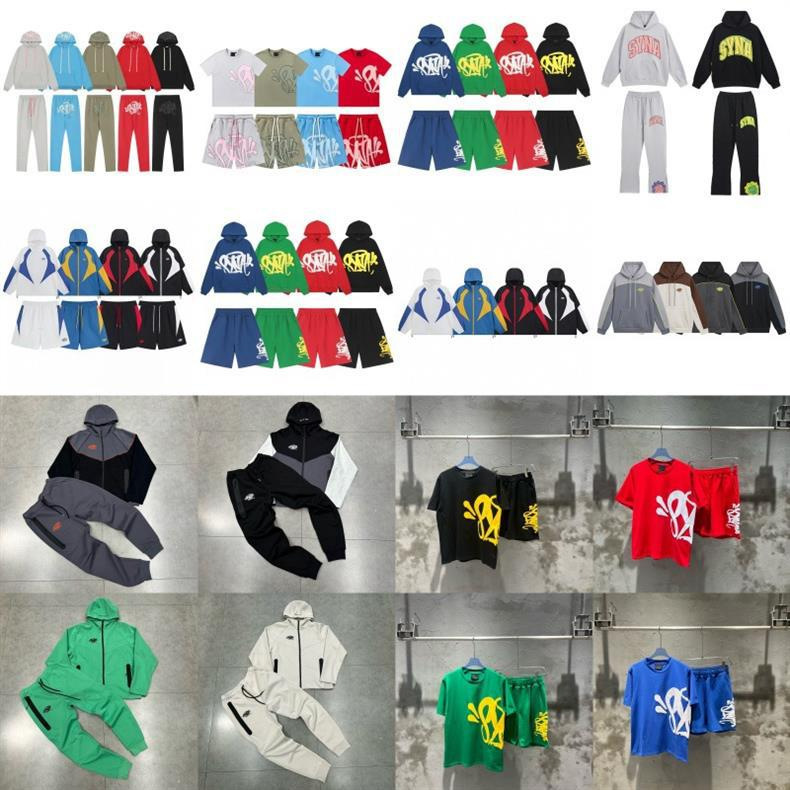 Cross-Border Export European and American Synaword Hip-Hop Street Hooded Sweatshirt Casual Leggings Loose Pants Suit for Men