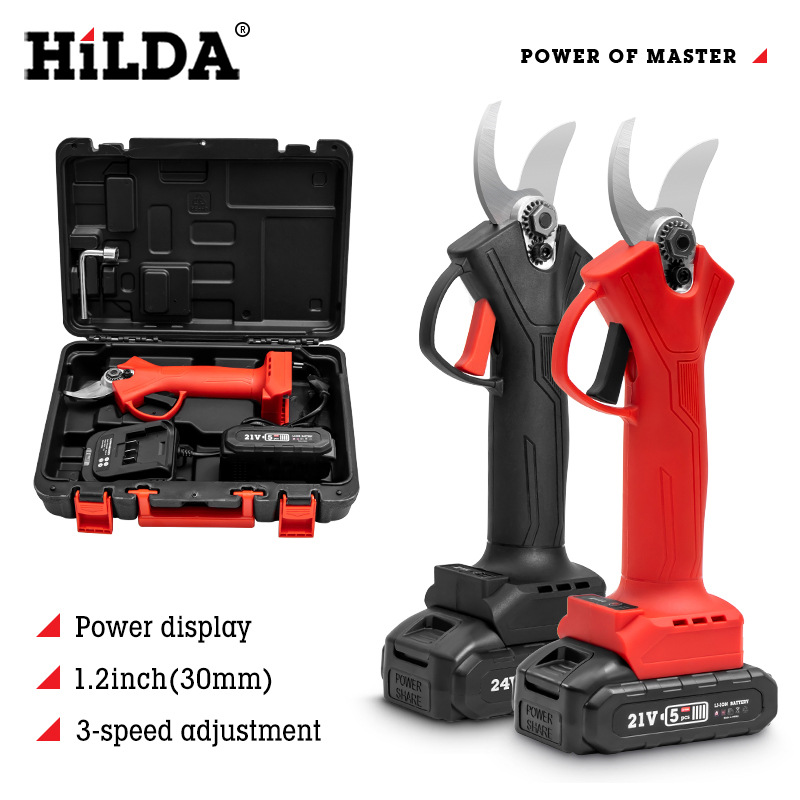 HiLDA de litio eléctrico sierra de cadena tijeras eléctricas de litio tijeras eléctricas de poda de rama gruesa tijeras eléctricas