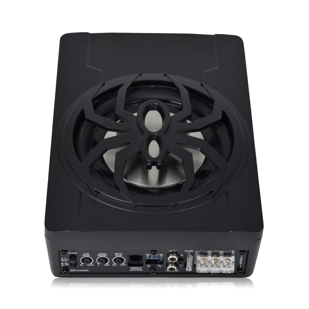 Car Modification Spider Car Subwoofer 6inch Subwoofer Modified Ultra-Thin Under-Seat 800W Active Amplifier