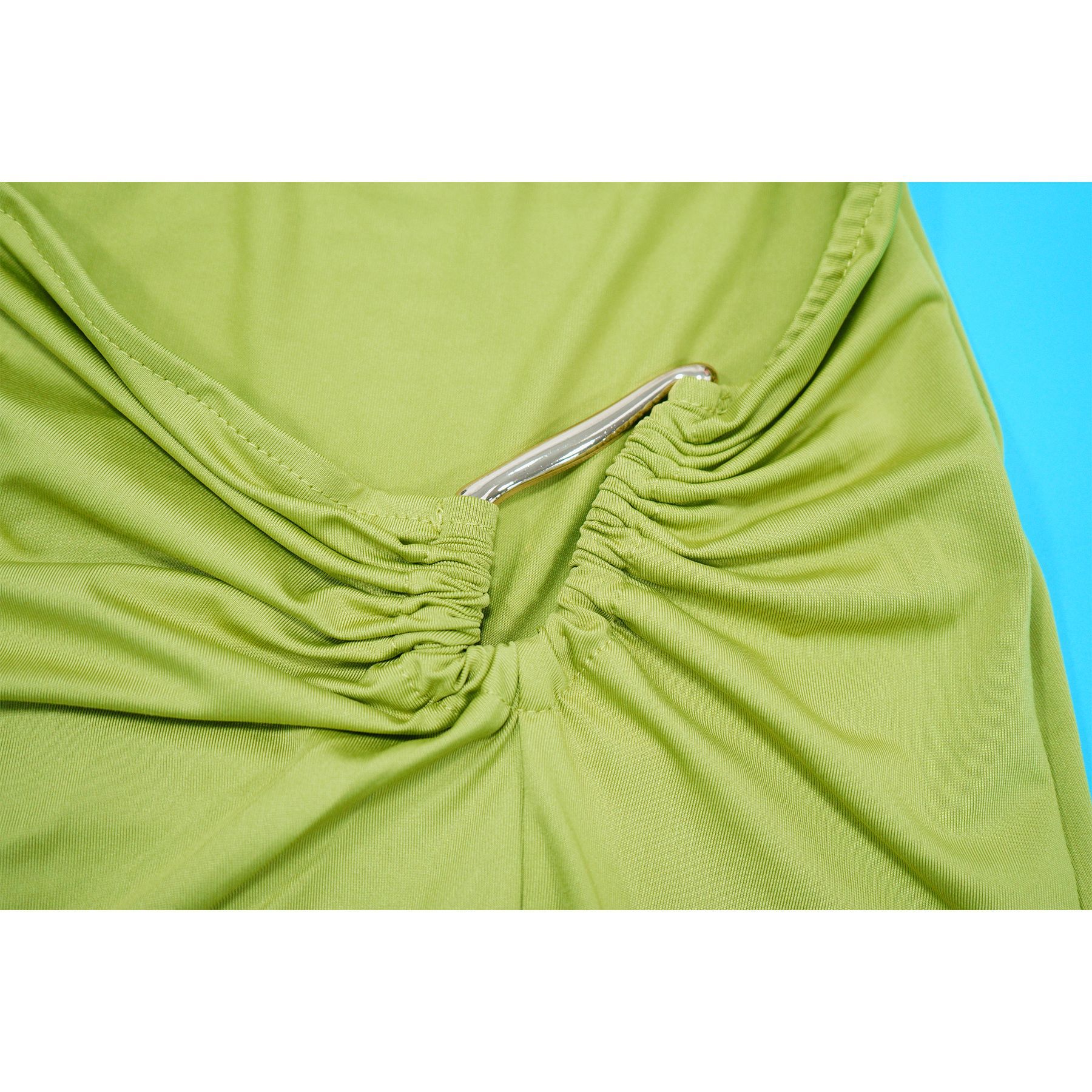Women's Halter Neck Tuxedo Skirt Set Sexy High Slit Design_ecoleips.com
