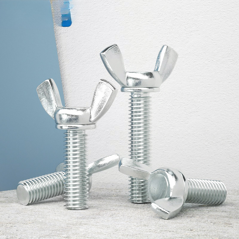 铁镀锌蝶形螺丝/蝴蝶型螺栓/元宝羊角螺钉/手拧螺丝钉M4M5M6M8M10