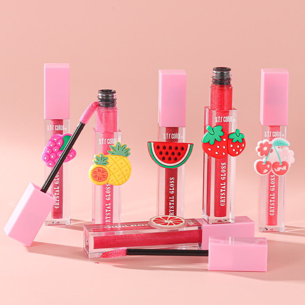 s.f.r color comercio exterior especializado en maquillaje impermeable al por mayor humectante brillante frutas agua espejo lipstick image 4