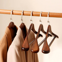 宽肩大衣西装衣架酒店木头木质卧室衣撑批发无痕家用实木衣架衣挂