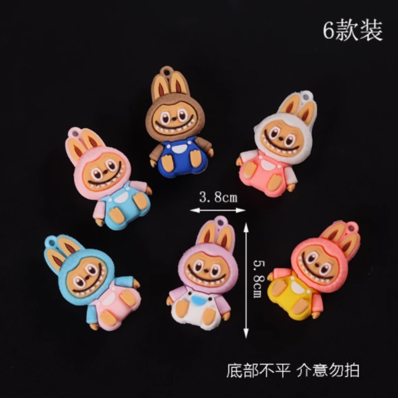 インターネット有名人のケーキデコレーションオーナメント布頭ウサギの頭絵文字サンドイッチビスケットムースシリコンモールド|undefined