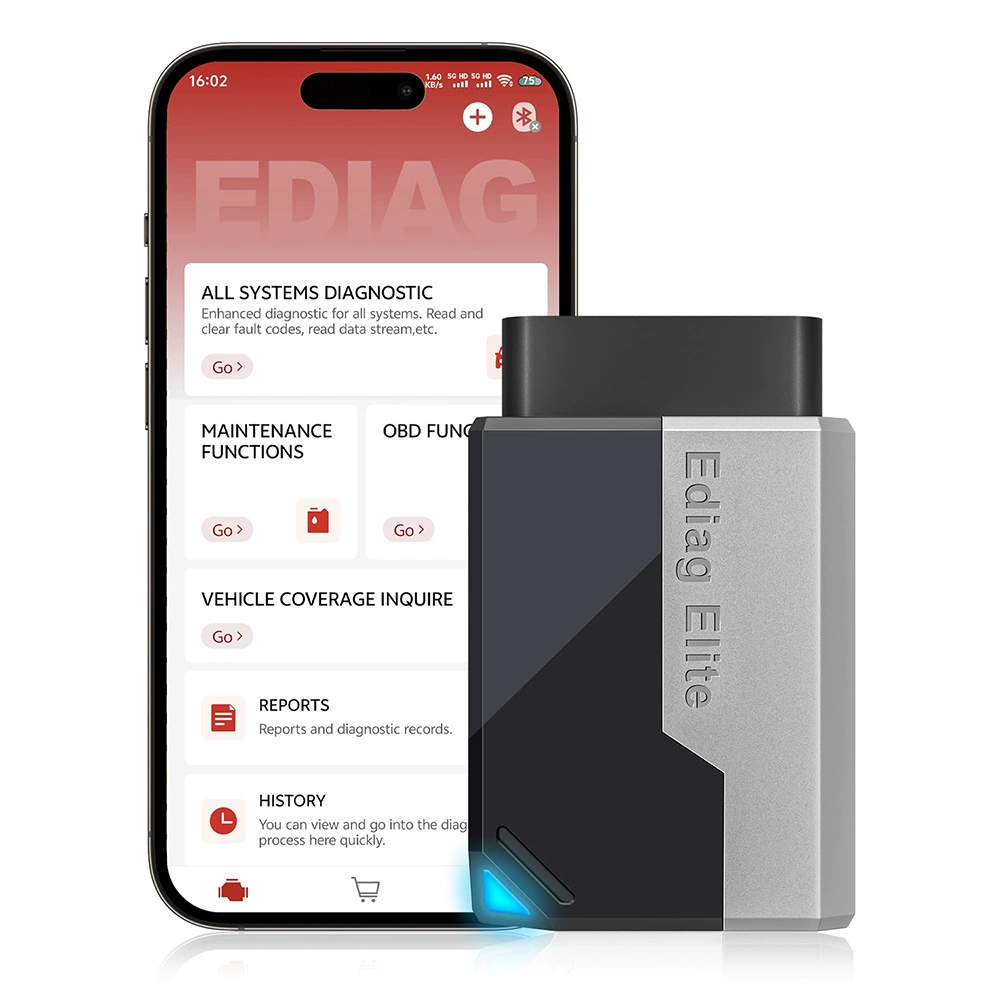 Ediag Elite Автомобильный детектор неисправностей OBD2 Диагностический инструмент многоязычного технического обслуживания Оптовая торговля