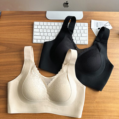 大码文胸大胸显小 无钢圈提拉收副乳女莫代尔全罩杯薄杯内衣胸罩