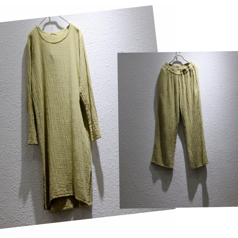 Spring Design, Literary Style Bottoming, Zen Robe That Can Be Worn Outside, Sand-Washed Textured Linen Long Loose Dress Spring Design, Literary Style Bottoming, Zen Robe That Can Be Worn Outside, Sand-Washed Textured Linen Long Loose Dress
