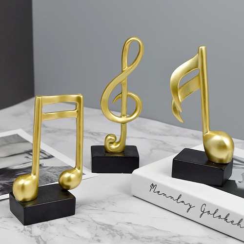 Modern simple music trophy staff notes piano ornaments home decorations piano room crafts gifts