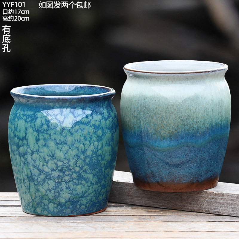 多肉花盆花口陶罐法师老桩大口径月季三角梅绿植盆景多肉花盆陶瓷|undefined