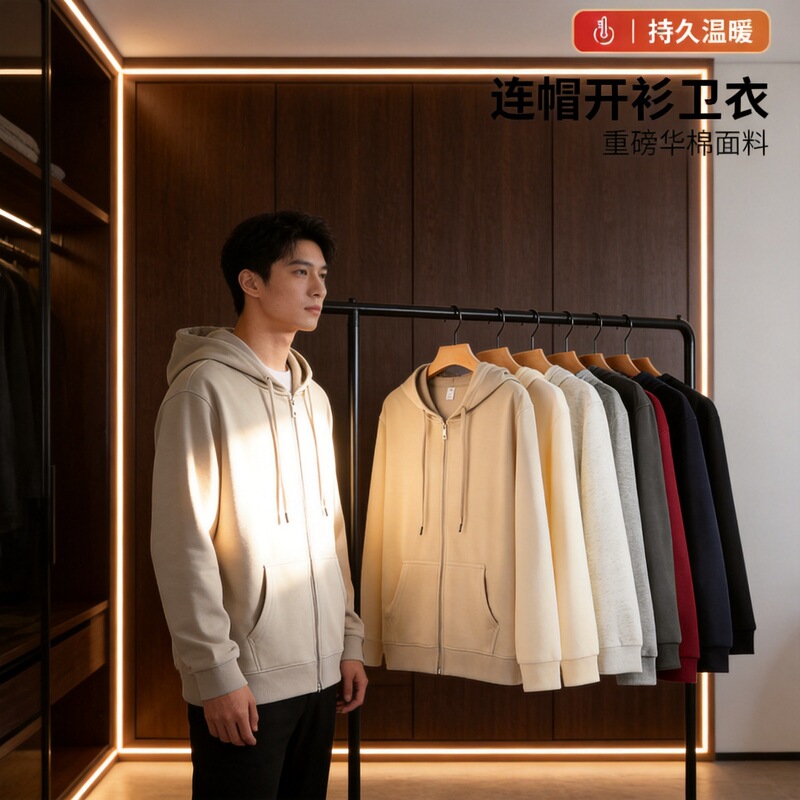 New Chinese cotton hooded zip-up sweatshirt, cross-border large size loose casual outdoor sports sweatshirt, in stock for wholesale New Chinese cotton hooded zip-up sweatshirt, cross-border large size loose casual outdoor sports sweatshirt, in stock for wholesale