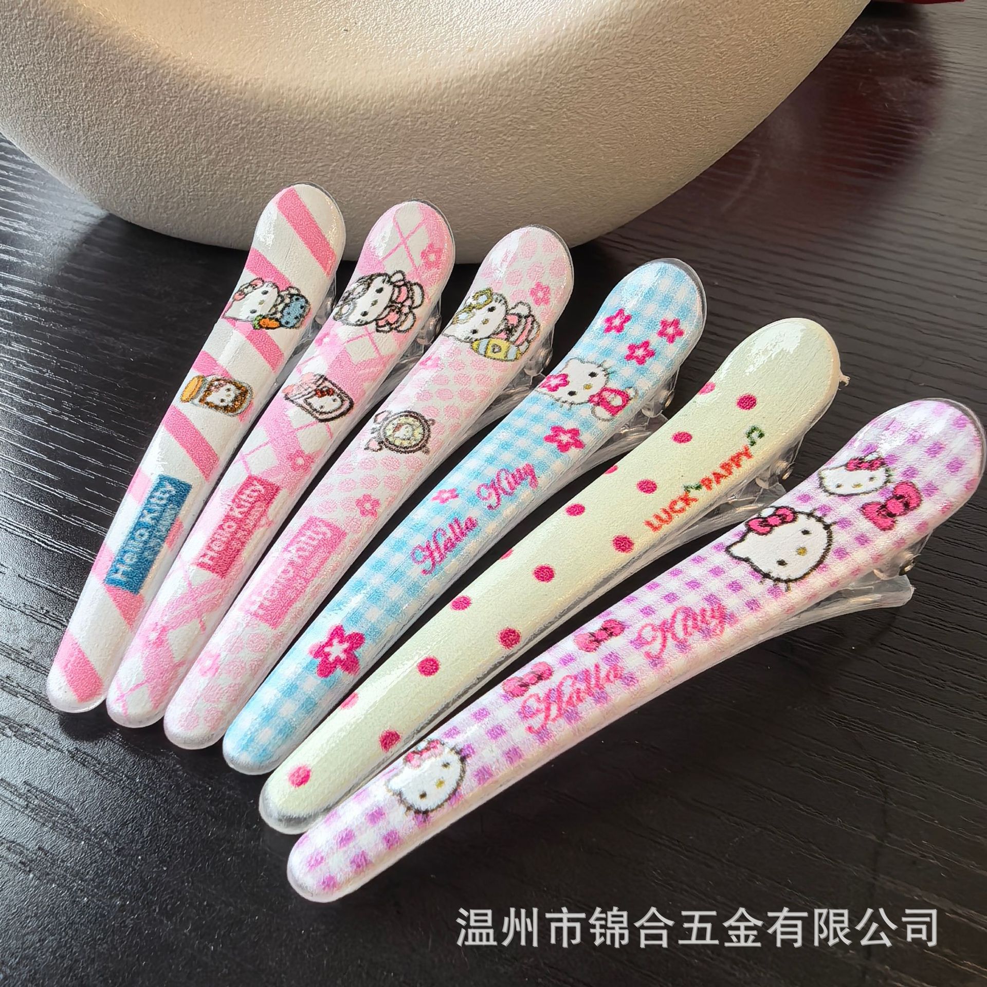 猫咪鸭嘴夹甜美ins少女心刘海夹卡通百搭简约摆摊发饰厂家印花