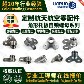 定制双耳游动托板自锁螺母航空航天螺母 冷镦不锈钢角形托板螺母