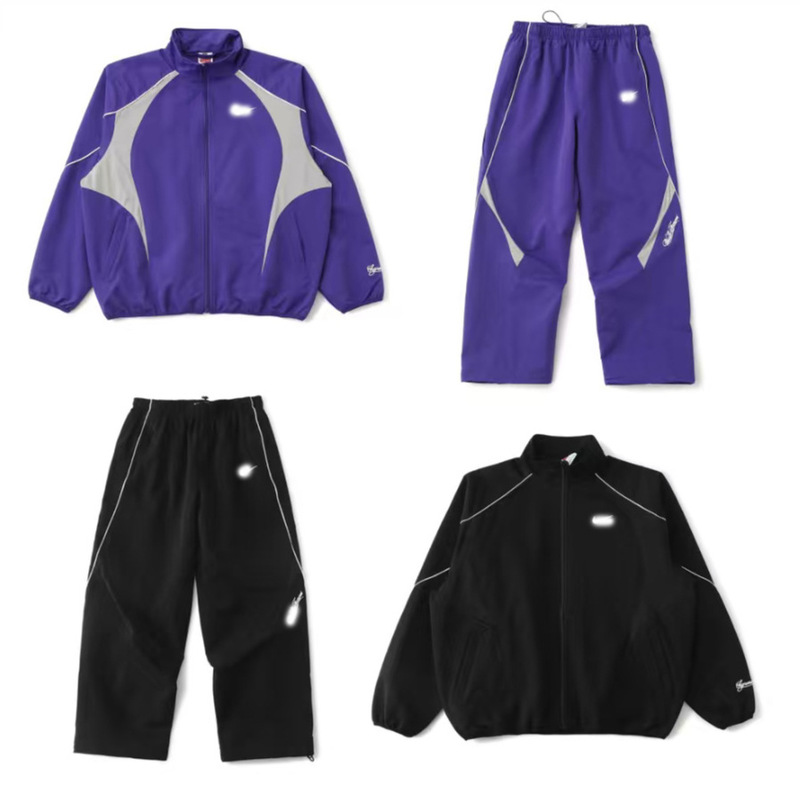 Cross-Border Top Version Suprex Ni Joint Cuff Embroidered Logo Zipper Jacket Jacket Men's and Women's Sports Suit